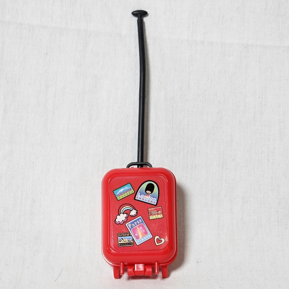 Barbie Doll Fashions Red London Paris Travel Stickers Suitcase Accessories